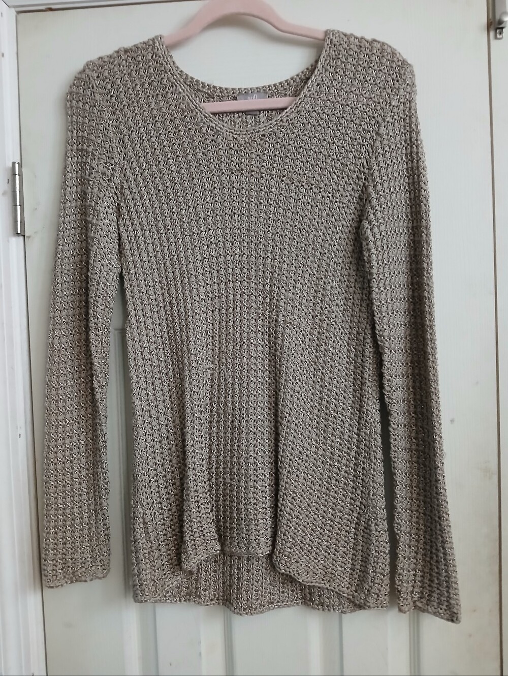 J jill Crochet Cottagecore Feminine Fall Open knit Size Small 16" pit to pit